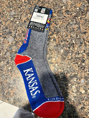 For Bare Feet Marlle MVP - Kansas Jayhawks Kansas Jayhawks Blue & Red Large NWT